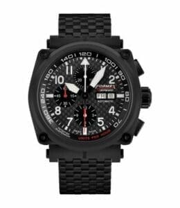 Formex Pilot Automatic Chronograph PVD / Carbon Fibre / Limited Edition / Bracelet 1100.9.8199.110