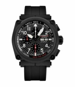 Formex Pilot Automatic Chronograph PVD / Carbon Fibre / Limited Edition / Rubber 1100.9.8199.910
