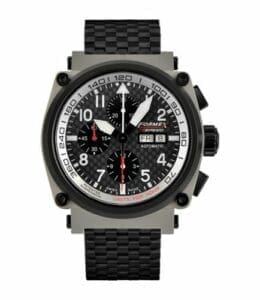 Formex Pilot Automatic Chronograph Sandblasted / Carbon Fibre / Bracelet 1100.5.8129.110