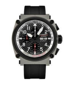 Formex Pilot Automatic Chronograph Sandblasted / Carbon Fibre / Rubber 1100.5.8129.910
