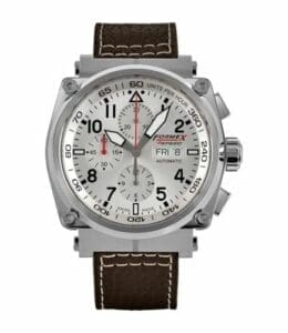 Formex Pilot Automatic Chronograph Silver / Calf 1100.1.8040.223