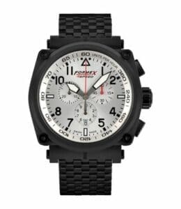 Formex Pilot Quartz Chronograph PVD / Silver / Bracelet 1100.4.3044.110
