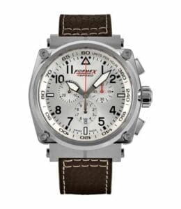 Formex Pilot Quartz Chronograph Silver / Calf 1100.1.3040.223