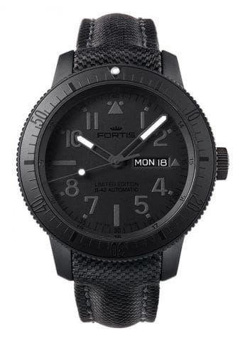 Fortis Official Cosmonauts Day-Date Pitch Black 647.28.81