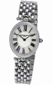 Frederique Constant Art Deco Oval Stainless Steel - Diamond / Silver / Bracelet FC-200MPW2VD6B