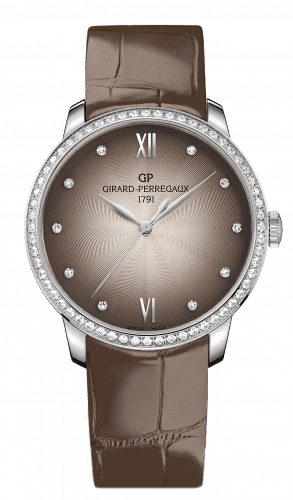 Girard-Perregaux 1966 36mm Stainless Steel / Diamond / Taupe / Alligator 49523D11A271-CKBA