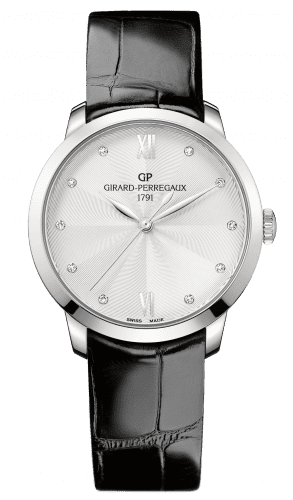 Girard-Perregaux 1966 36mm Stainless Steel / Silver / Alligator 49523-11-171-CB6A