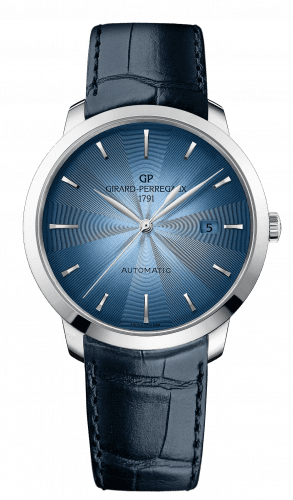 Girard-Perregaux 1966 40 Stainless Steel Blue Alligator Strap 49555-11-431-BB60