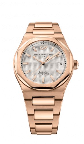 Girard-Perregaux Laureato 38 Automatic Pink Gold / Silver 81005-52-132-52A