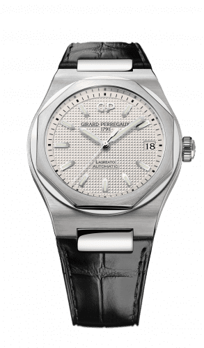 Girard-Perregaux Laureato 42 Automatic Stainless Steel / Silver / Alligator 81010-11-131-BB6A
