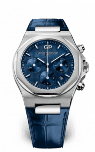 Girard-Perregaux Laureato 42 Chronograph Stainless Steel / Blue / Alligator 81020-11-431-BB4A