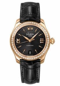 Glashütte Original Lady Serenade Rose Gold / Diamond / Black / Alligator / Folding 1-39-22-18-11-04