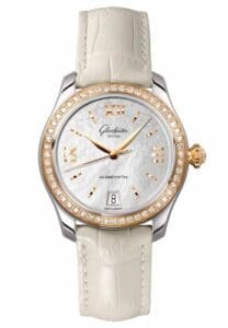 Glashütte Original Lady Serenade Stainless Steel / Rose Gold / Diamond / MOP / Alligator / Folding 1-39-22-09-16-04