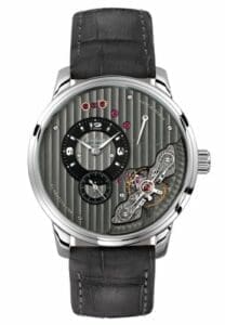 Glashütte Original PanoInverse Stainless Steel / Black / Alligator / Pin 1-66-06-04-22-02