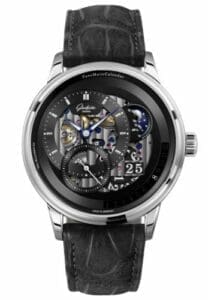 Glashütte Original PanoMatic Calendar Platinum / Skeleton / Folding 1-92-10-01-03-62)