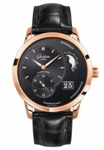 Glashütte Original PanoMatic Lunar Red Gold / Black / Alligator / Folding 1-90-02-49-35-50