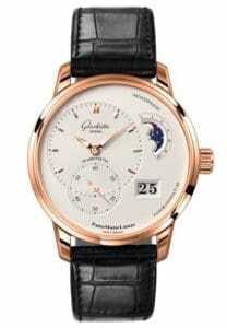 Glashütte Original PanoMatic Lunar Red Gold / Silver / Alligator / Pin 1-90-02-45-35-01