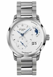 Glashütte Original PanoMatic Lunar Stainless Steel / Silver / Bracelet 1-90-02-42-32-24