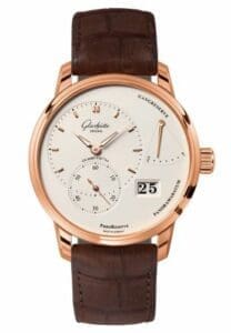 Glashütte Original PanoReserve Red Gold / Silver / Alligator / Folding 1-65-01-25-15-51