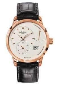 Glashütte Original PanoReserve Red Gold / Silver / Alligator / Pin 1-65-01-25-15-01