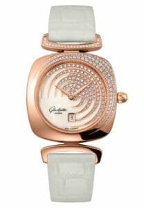 Glashütte Original Pavonina Date Red Gold / Cold Enamel / Alligator 1-03-01-03-15-34