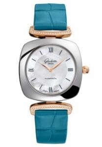 Glashütte Original Pavonina Stainless Steel / Red Gold / Diamond / MOP / Alligator 1-03-02-05-16-30
