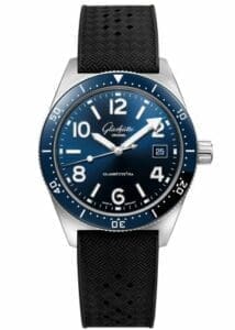 Glashütte Original SeaQ Date Stainless Steel / Blue / Rubber / Folding 1-39-11-09-81-33