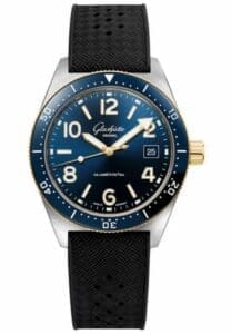 Glashütte Original SeaQ Date Stainless Steel / Blue / Rubber / Folding 1-39-11-10-90-33