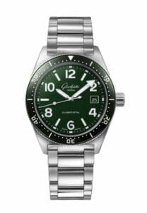Glashütte Original SeaQ Date Stainless Steel / Green / Bracelet 1-39-11-13-83-70