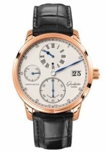 Glashütte Original Senator Chronometer Regulator Red Gold / Silver / Alligator / Folding 1-58-04-04-05-04