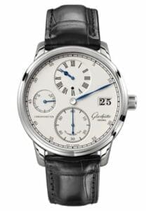 Glashütte Original Senator Chronometer Regulator White Gold / Silver / Alligator / Folding 1-58-04-04-04-50