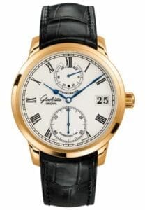 Glashütte Original Senator Chronometer Rose Gold / Silver / Alligator / Folding 1-58-01-01-01-04