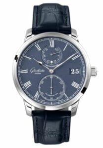Glashütte Original Senator Chronometer White Gold / Blue / Alligator / Folding 1-58-01-05-34-50