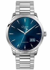 Glashütte Original Senator Excellence Panorama Date Stainless Steel / Blue / Bracelet 1-36-03-04-02-70