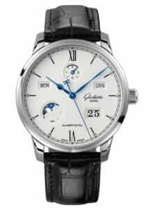 Glashütte Original Senator Excellence Perpetual Calendar Stainless Steel / Silver / Alligator / Pin 1-36-02-01-02-01