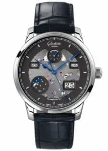 Glashütte Original Senator Excellence Perpetual Calendar White Gold / Black-Skeleton/ Alligator / Folding 1-36-02-03-04-30