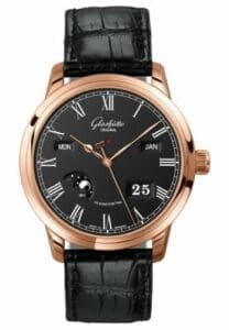Glashütte Original Senator Perpetual Calendar Red Gold / Black / Alligator / Folding 100-02-25-05-05