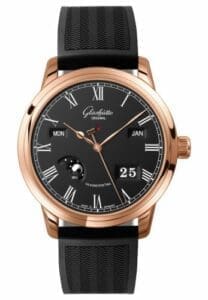 Glashütte Original Senator Perpetual Calendar Red Gold / Black / Rubber / Folding 100-02-25-05-53