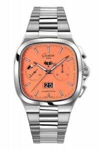 Glashütte Original Seventies Chronograph Panorama Date Vibing Orange / Bracelet 1-37-02-11-02-70