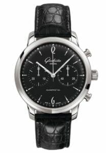 Glashütte Original Sixties Chronograph Stainless Steel / Black / Alligator / Pin 1-39-34-02-22-04