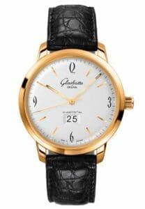 Glashütte Original Sixties Panorama Date Rose Gold / Silver / Alligator / Pin 2-39-47-01-01-04