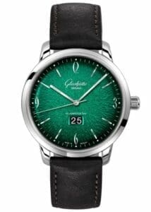 Glashütte Original Sixties Panorama Date Stainless Steel / Green / Calf / Pin / Annual Edition 2-39-47-04-02-04