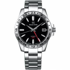 Grand Seiko Automatic GMT Stainless Steel / Black / Bracelet SBGM227