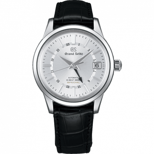 Grand Seiko Automatic Hi Beat 36000 GMT Special White Gold / Silver / Strap SBGJ207