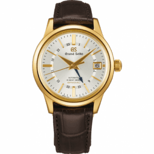 Grand Seiko Automatic Hi Beat 36000 GMT Special Yellow Gold / Silver / Strap SBGJ208