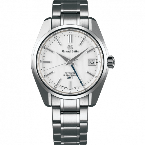 Grand Seiko Automatic Hi Beat 36000 GMT Titanium / White / Bracelet SBGJ211