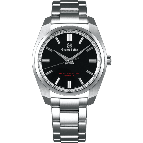 Grand Seiko Quartz Anti-Magnetic Stainless Steel / Black / Bracelet SBGX293