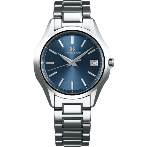 Grand Seiko Quartz Date Stainless Steel / Blue / Bracelet SBGV235