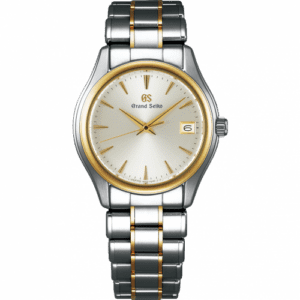 Grand Seiko Quartz Date Stainless Steel / Yellow Gold / Silver / Bracelet SBGX202