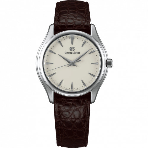 Grand Seiko Quartz Stainless Steel / Cream / Strap SBGX209